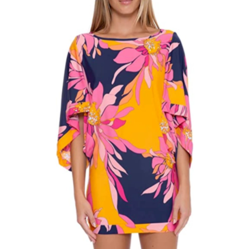 Nwt Trina Turk Women's Breeze Cover Up Tunic Dress Swimsuit